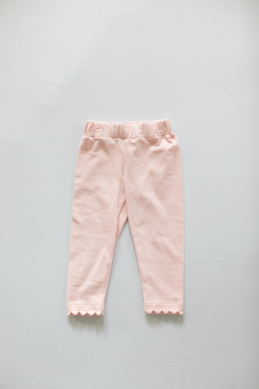 6148 scallop legging - solid baby pink pima