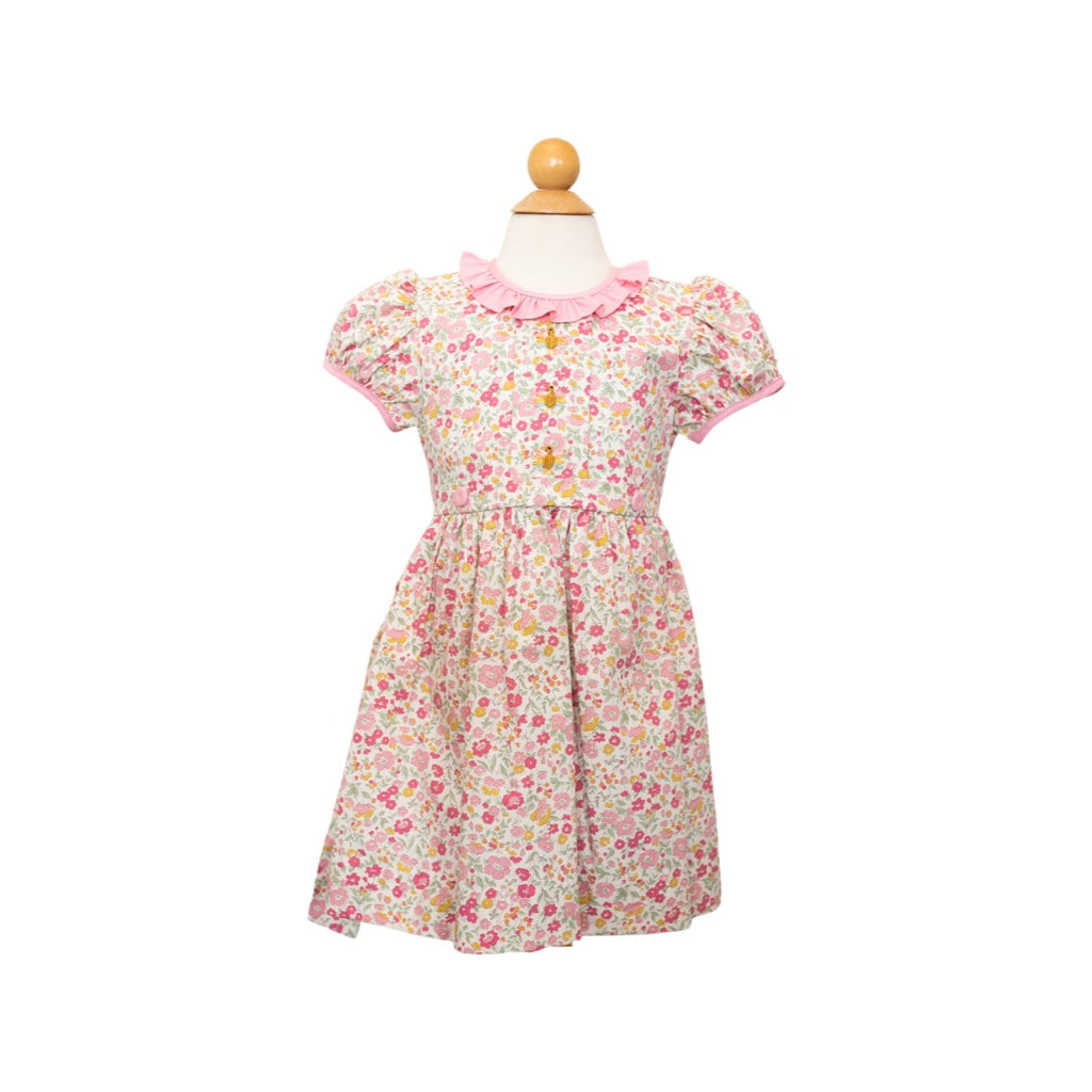 6743 Elle Button dress- Harvest Floral