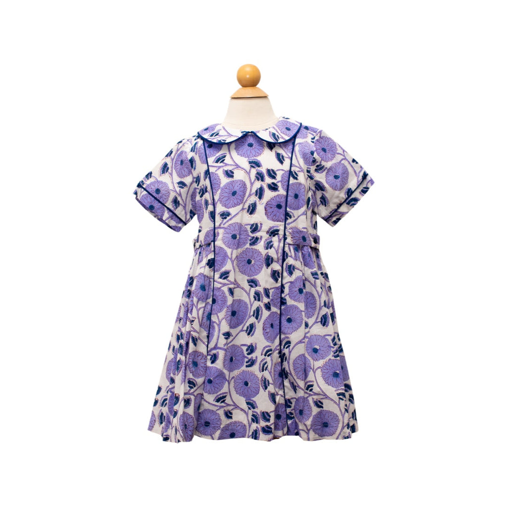 6749 short sleeve ana walton dress - shelby block print