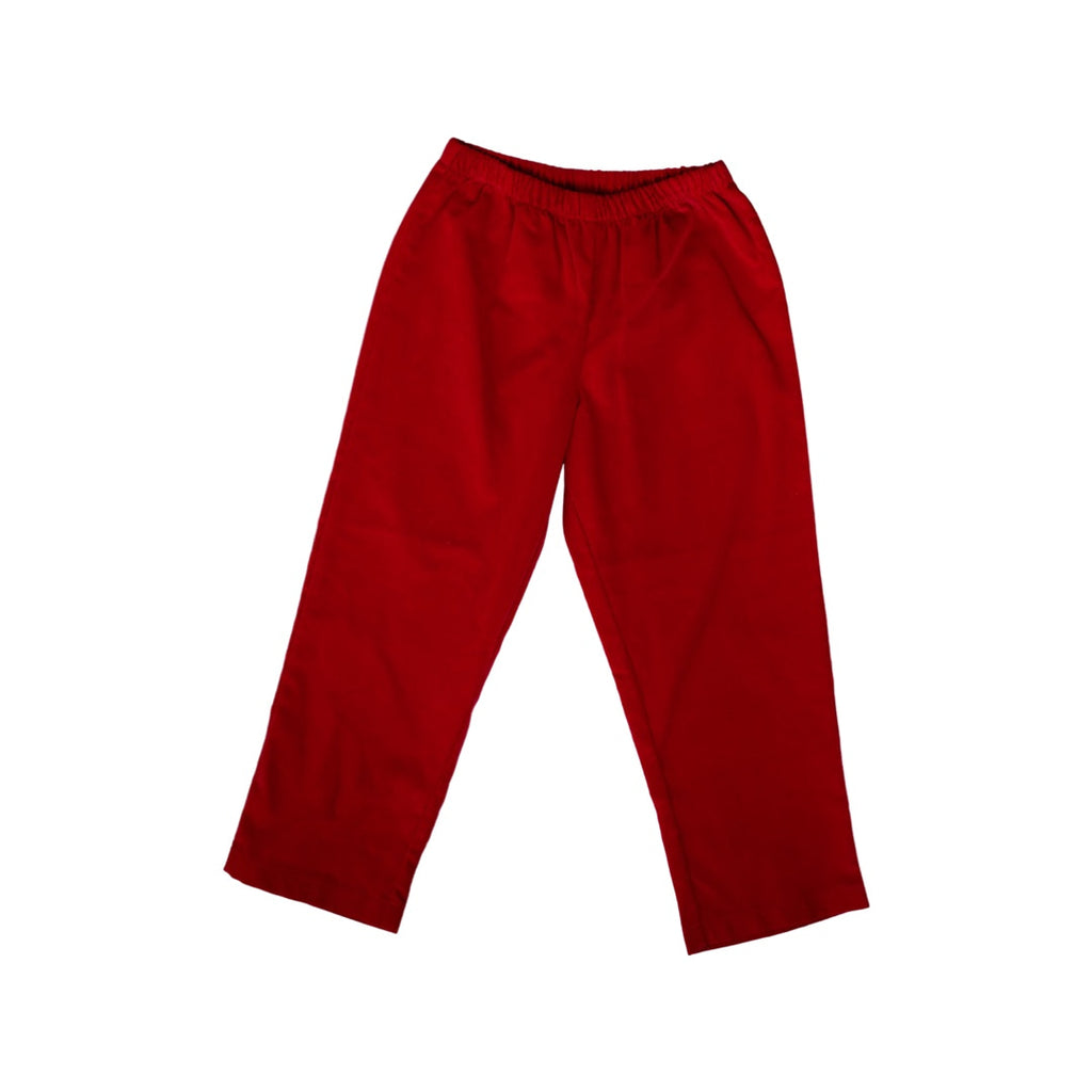 6809 pull on pant - red corduroy