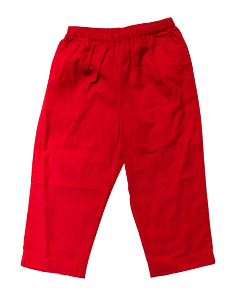 7244 pull on pant red corduroy